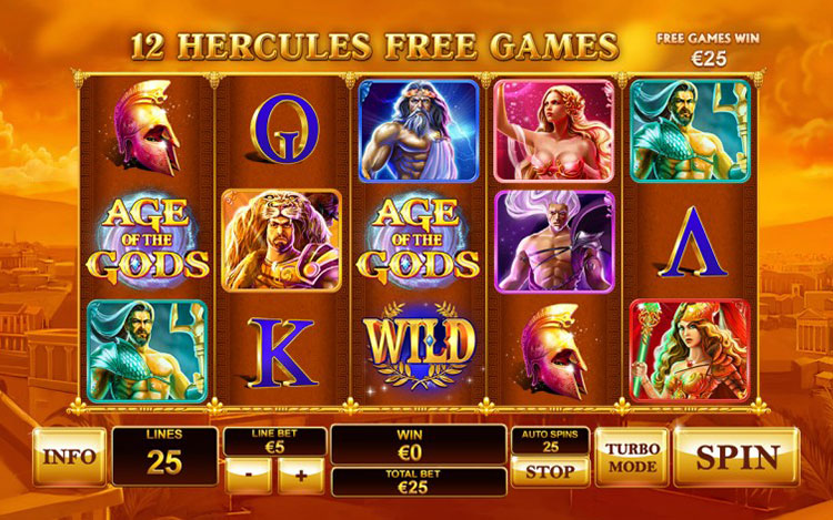 Age Of The Gods Slots SpinGenie