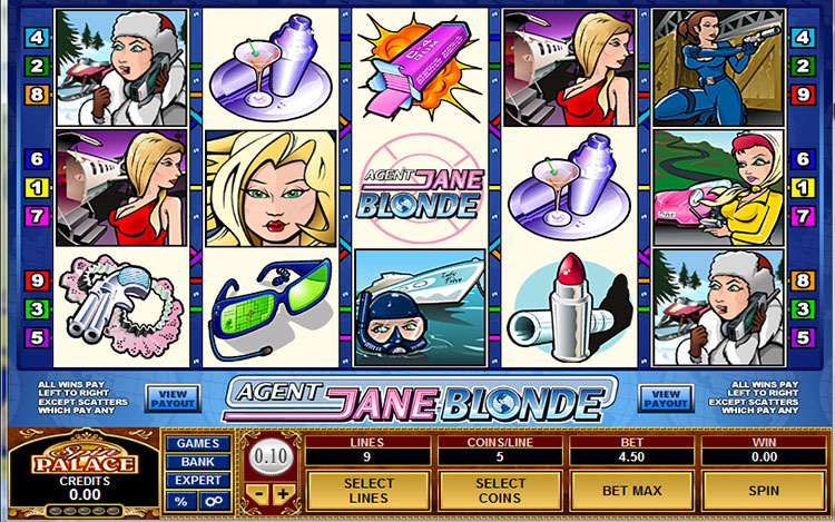 Agent Jane Blonde Slots SpinGenie