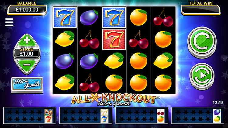 All Star Knockout Ultra Gamble Slots SpinGenie