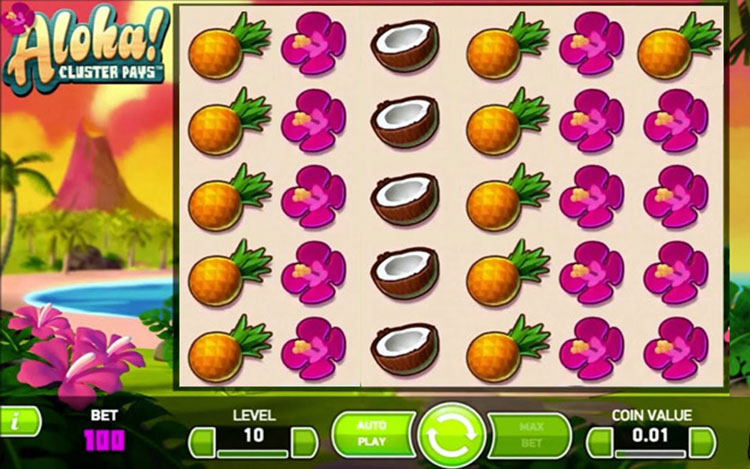 Aloha! Cluster Pays Slots SpinGenie