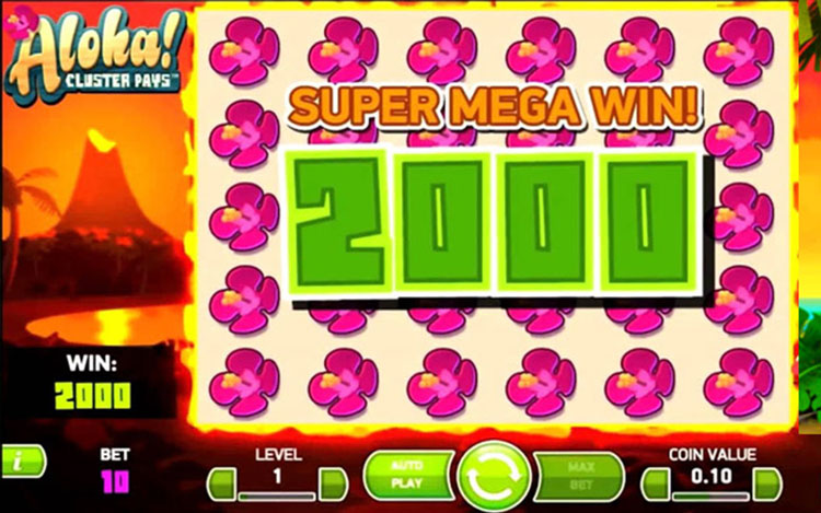 Aloha! Cluster Pays Slots SpinGenie