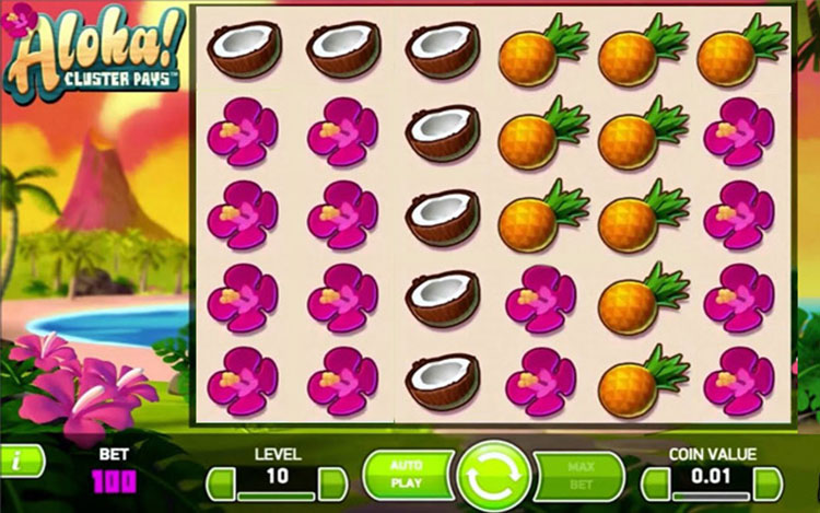Aloha! Cluster Pays Slots SpinGenie