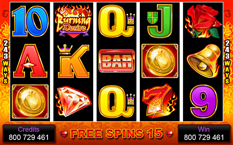 Burning Desire Slots SpinGenie