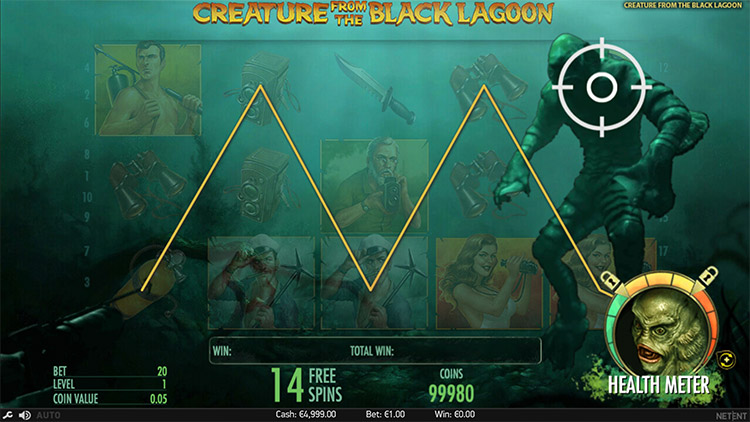 Creature From The Black Lagoon Slots SpinGenie
