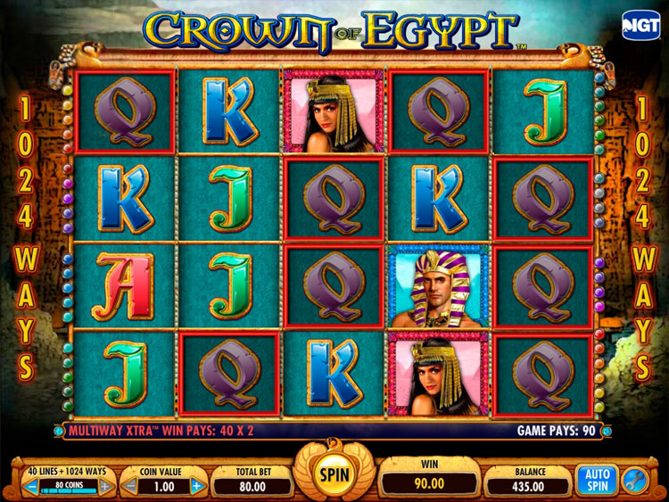 Crown of Egypt Slots SpinGenie