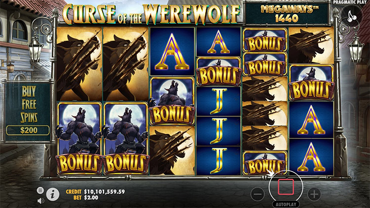 Curse of the Werewolf Megaways Slots SpinGenie