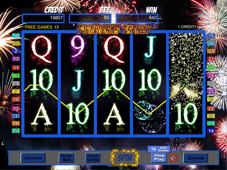 Fireworks Frenzy Slots SpinGenie