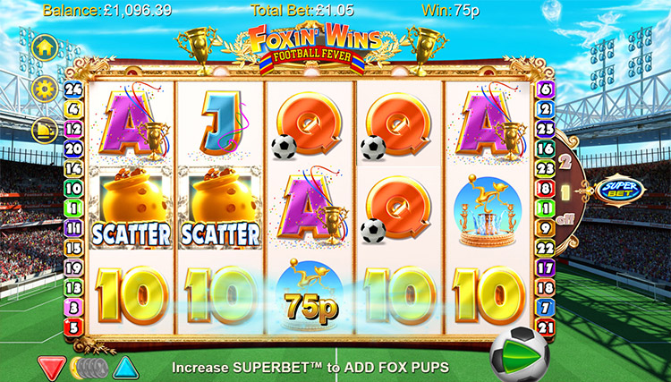 Foxin Wins Football Fever Slots SpinGenie