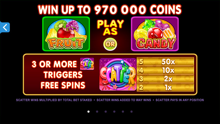 Fruit vs Candy Slots SpinGenie