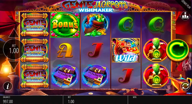 Genie Jackpots Wishmaker Jackpot King Slots SpinGenie