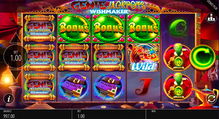 Genie Jackpots Wishmaker Slots SpinGenie