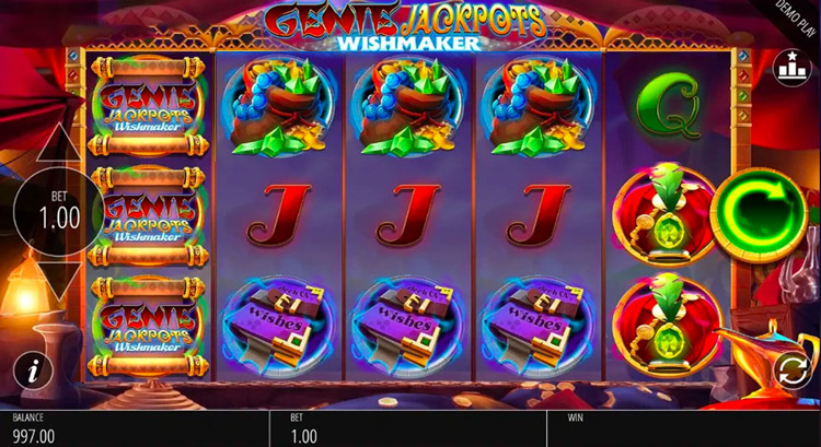 Genie Jackpots Wishmaker Slots SpinGenie