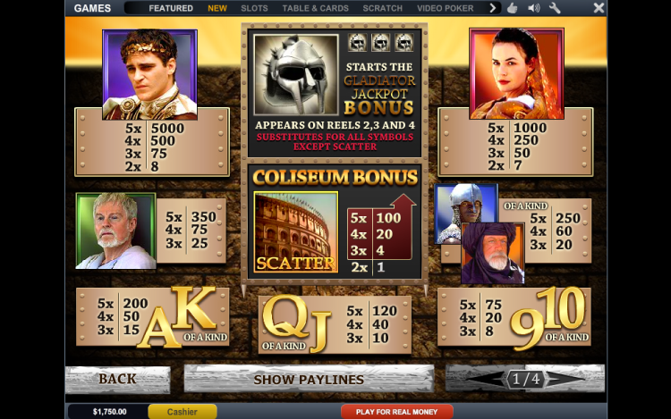 Gladiators Slots SpinGenie