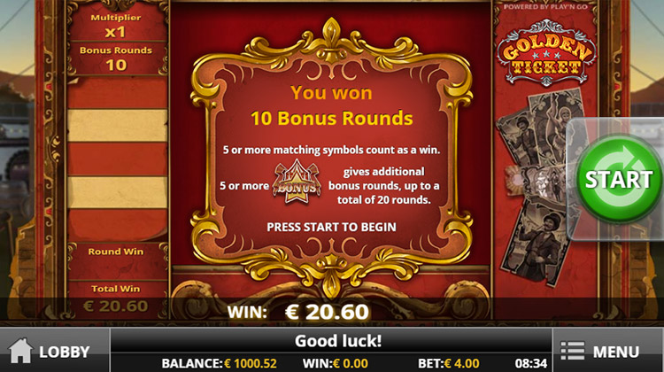 Golden Ticket Slots SpinGenie