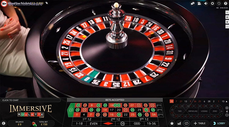 Immersive Roulette by Evolution Casino