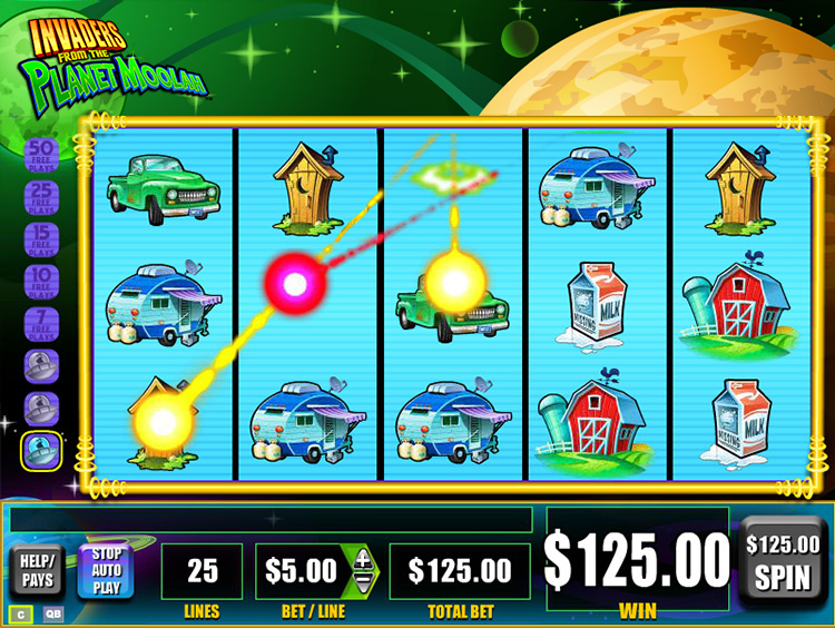 Invaders from the Planet Moolah Slots SpinGenie