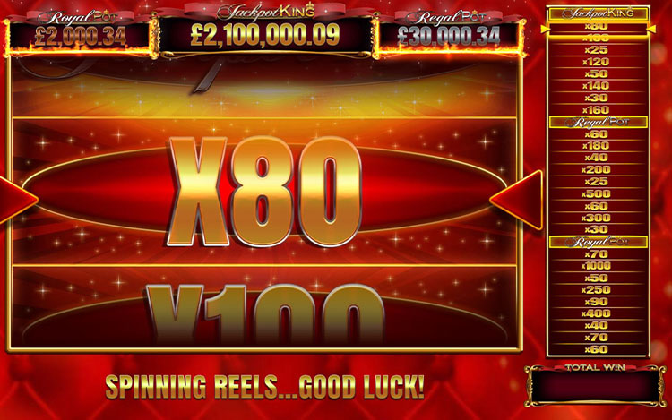 Jackpot King Prize Lines Slots SpinGenie