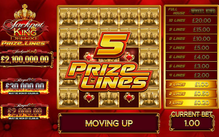 Jackpot King Prize Lines Slots SpinGenie