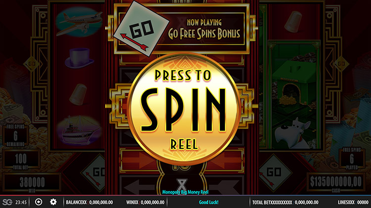 Monopoly Big Money Reel Slots SpinGenie