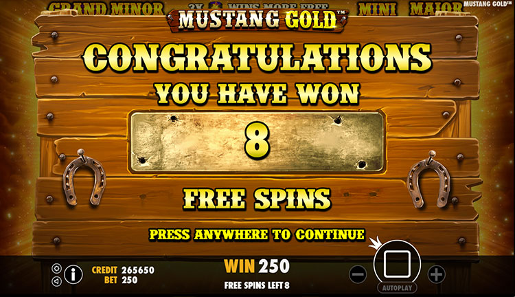 Mustang Gold Slots SpinGenie