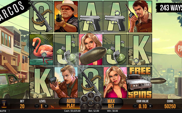 Narcos Slots SpinGenie