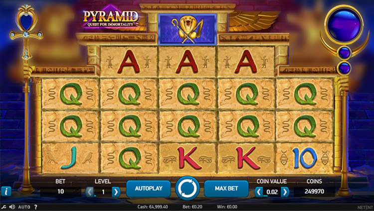 Pyramid: Quest for Immortality Slots SpinGenie