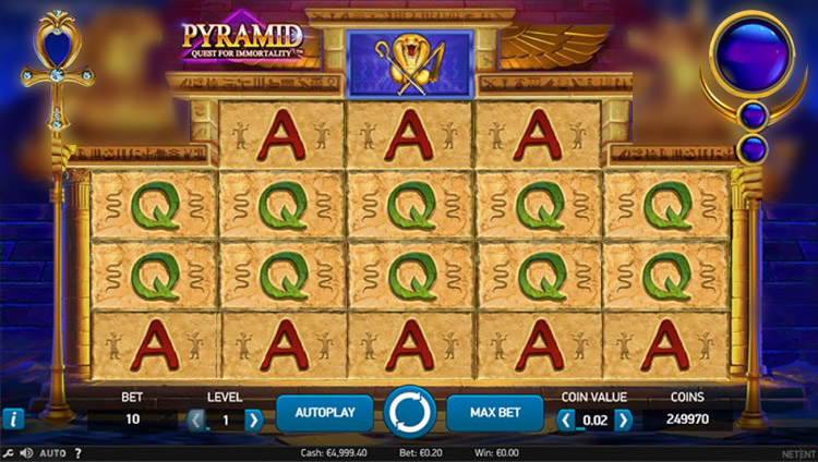 Pyramid: Quest for Immortality Slots SpinGenie