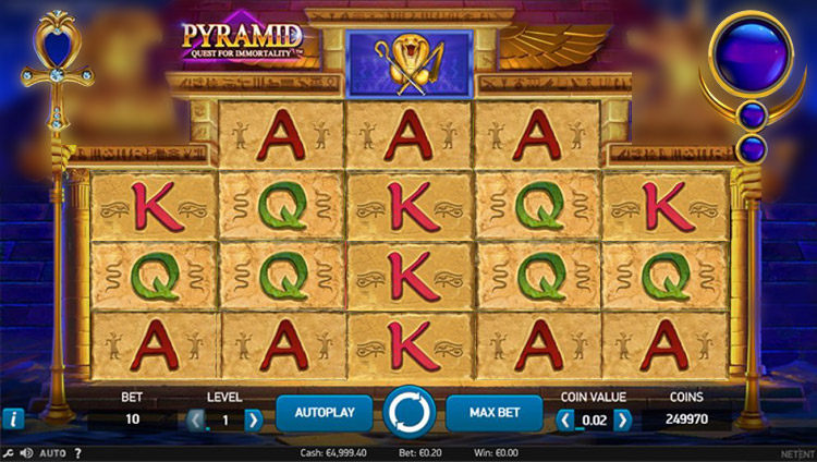 Pyramid: Quest for Immortality Slots SpinGenie