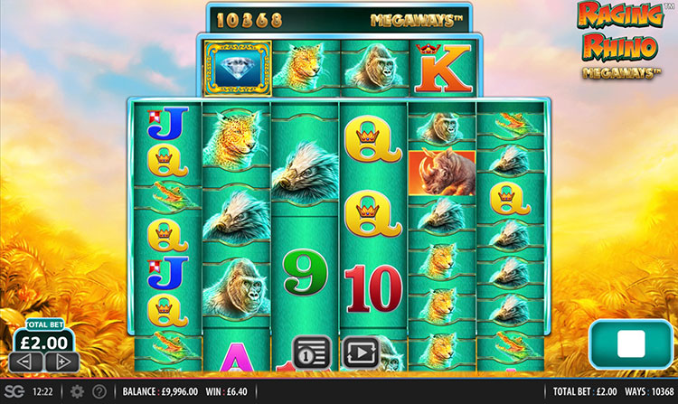 Raging Rhino Megaways Slots SpinGenie