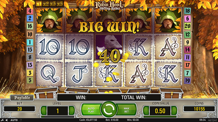 Robin Hood: Shifting Riches Slots SpinGenie