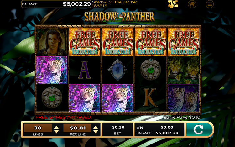Shadow of the Panther Slots SpinGenie