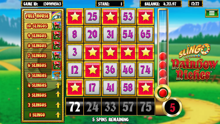 Slingo Rainbow Riches Slots SpinGenie