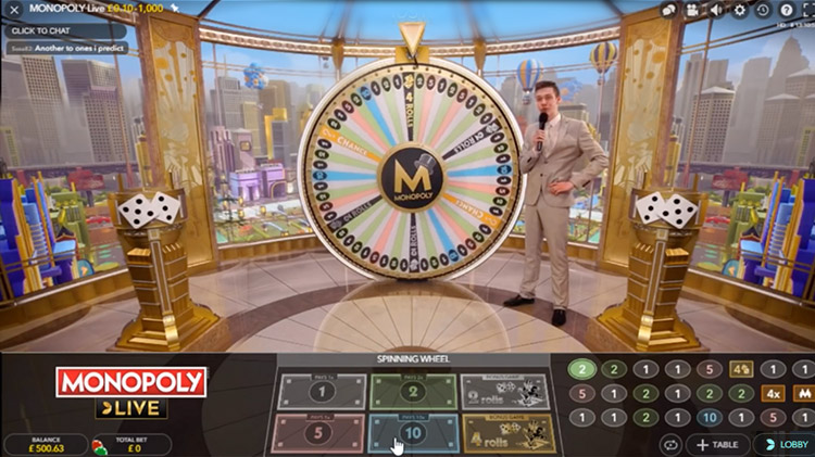 MONOPOLY Live Slots SpinGenie