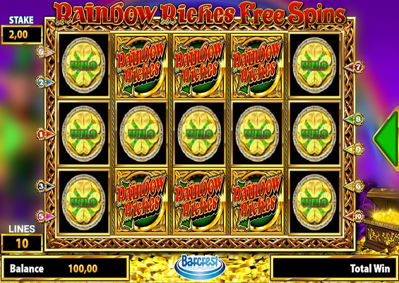 Rainbow Riches Free Spins Slots SpinGenie