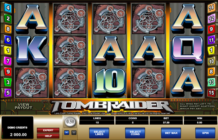 Tomb Raider Slots SpinGenie