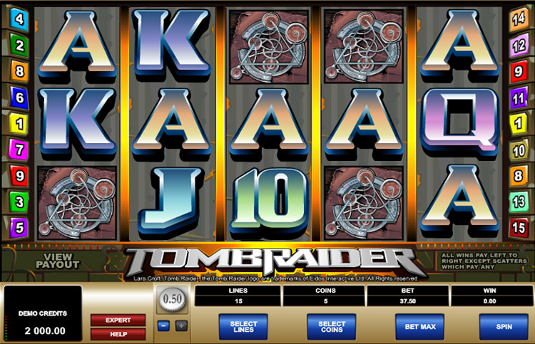 Tomb Raider Slots SpinGenie