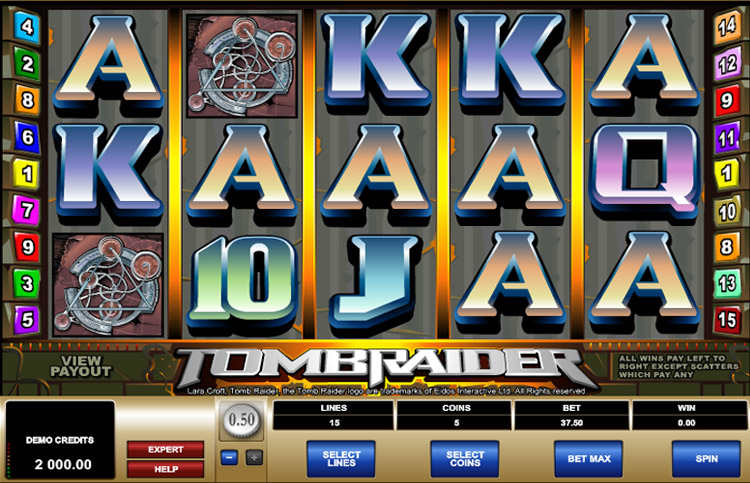 Tomb Raider Slots SpinGenie