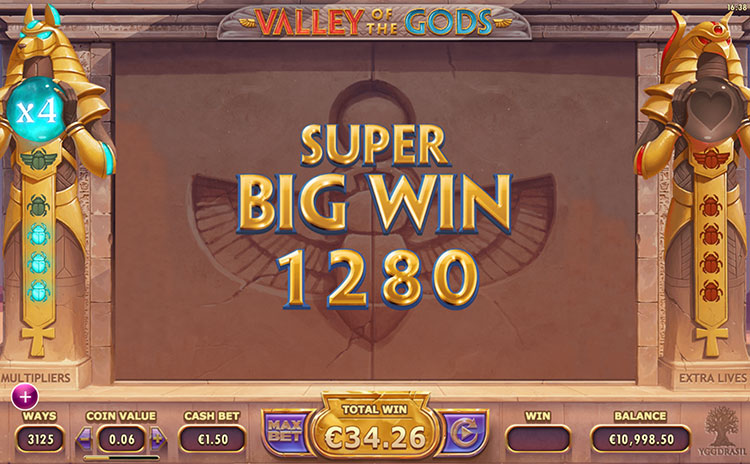 Valley of the Gods Slots SpinGenie
