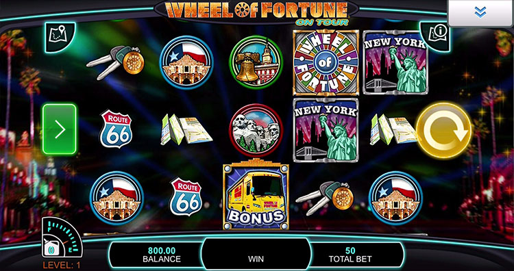 Wheel of Fortune on Tour Slots SpinGenie