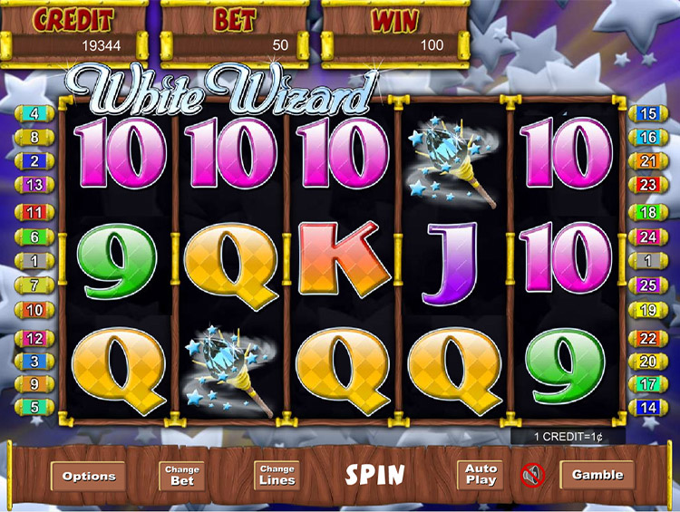 White Wizard Slots SpinGenie