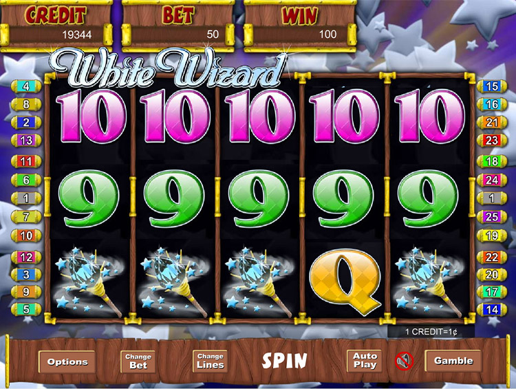 White Wizard Slots SpinGenie