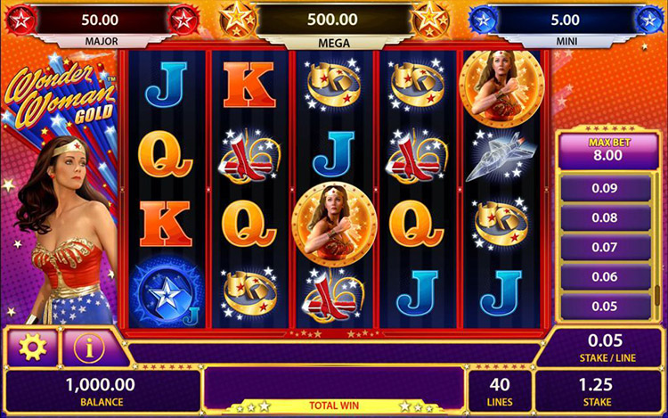 Wonder Woman Gold Slots SpinGenie