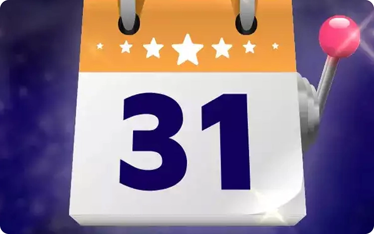 Spins gratuits pendant une année entière!